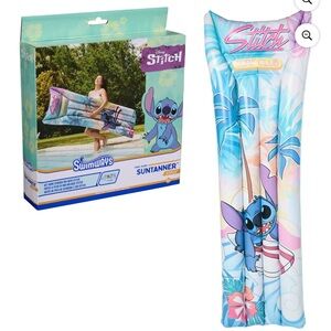 Disney Stitch Surf Club Pool Lounger - Blue and Pink